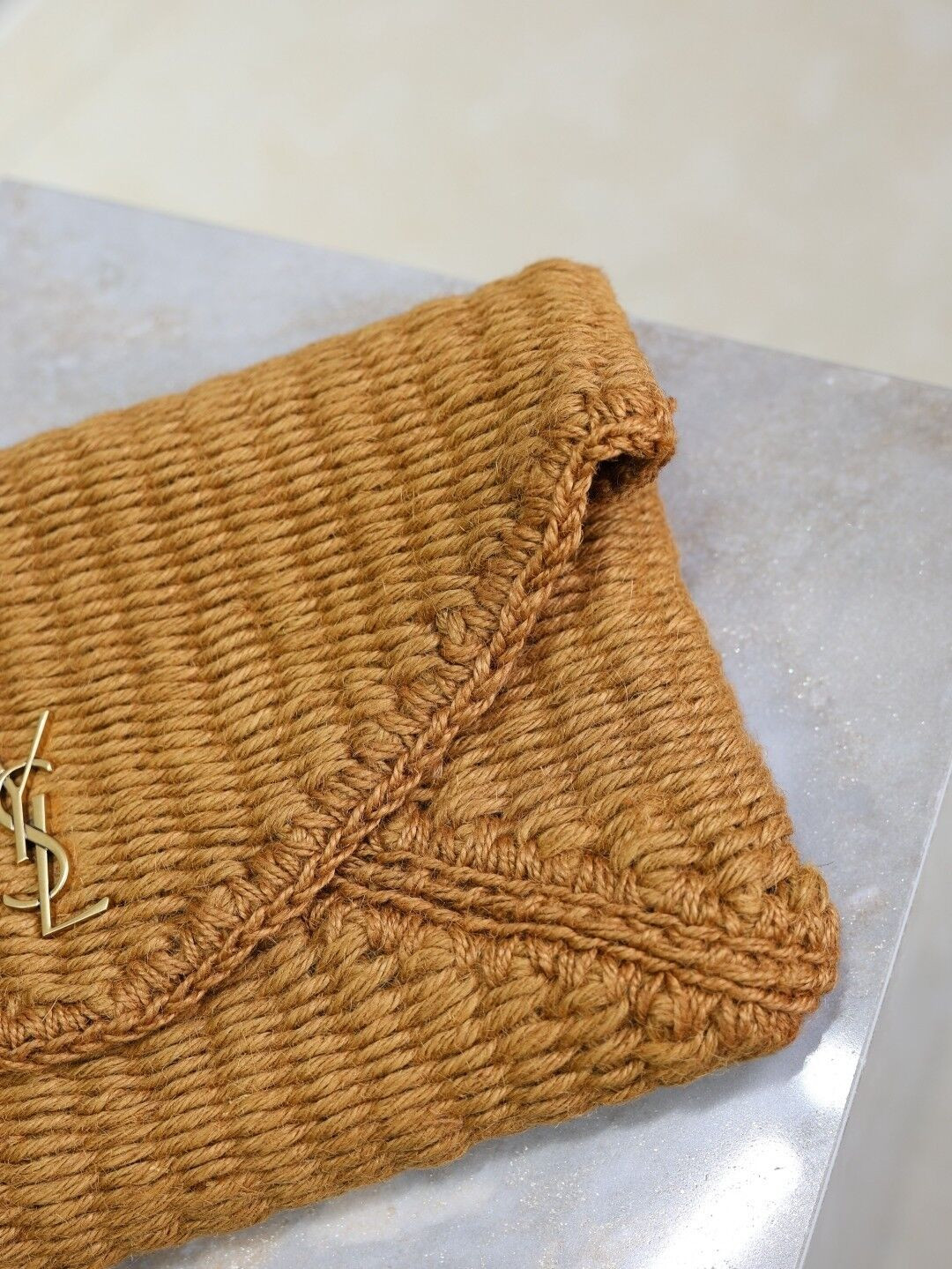 Y51 CASSANDRE Large Envelope Pouch in Rope 29.5x18x4.5cm