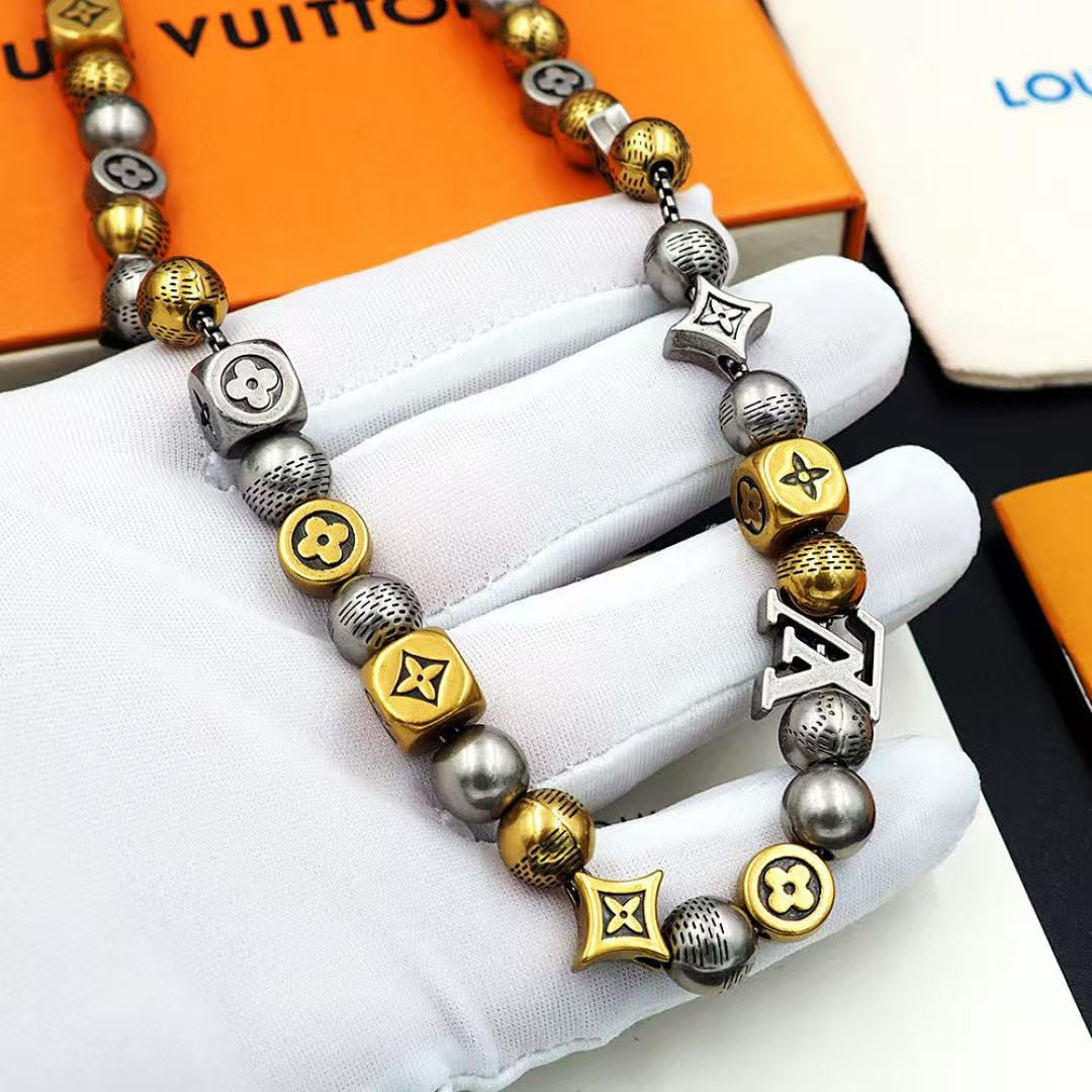 L0vis Vvtt0n Damier Party Necklace