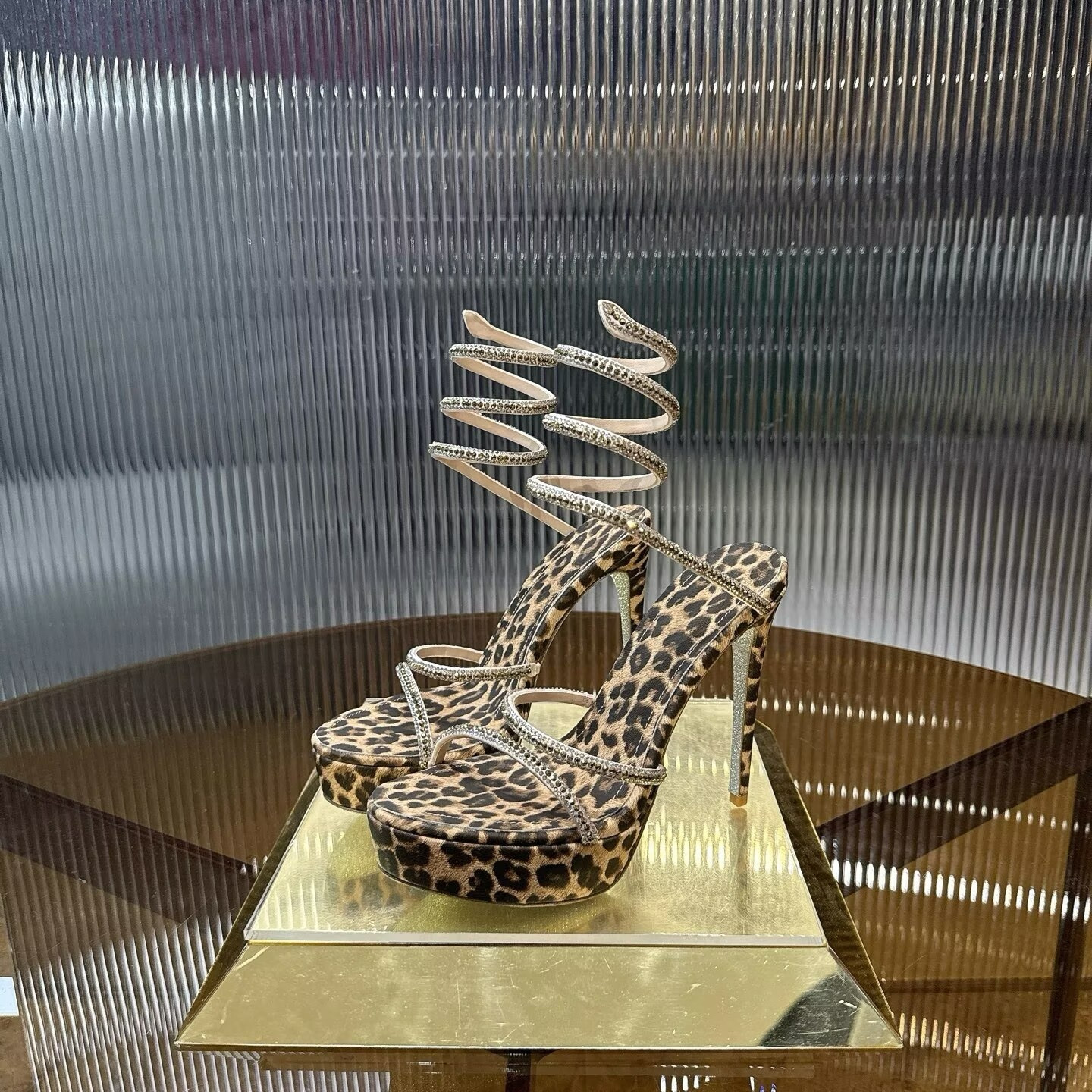 UA Rene Ca0v1LLa Cleo Animalier Platform Sandals