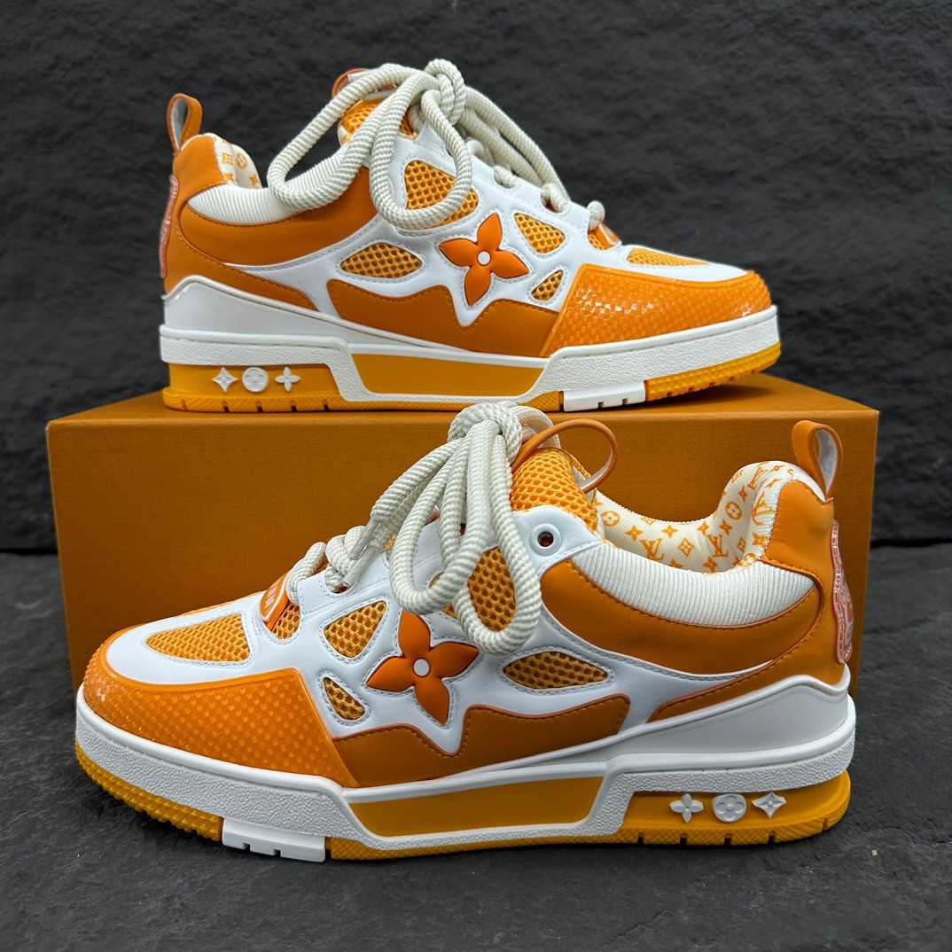 UA LV Trainer Skate Sneaker  Yellow White