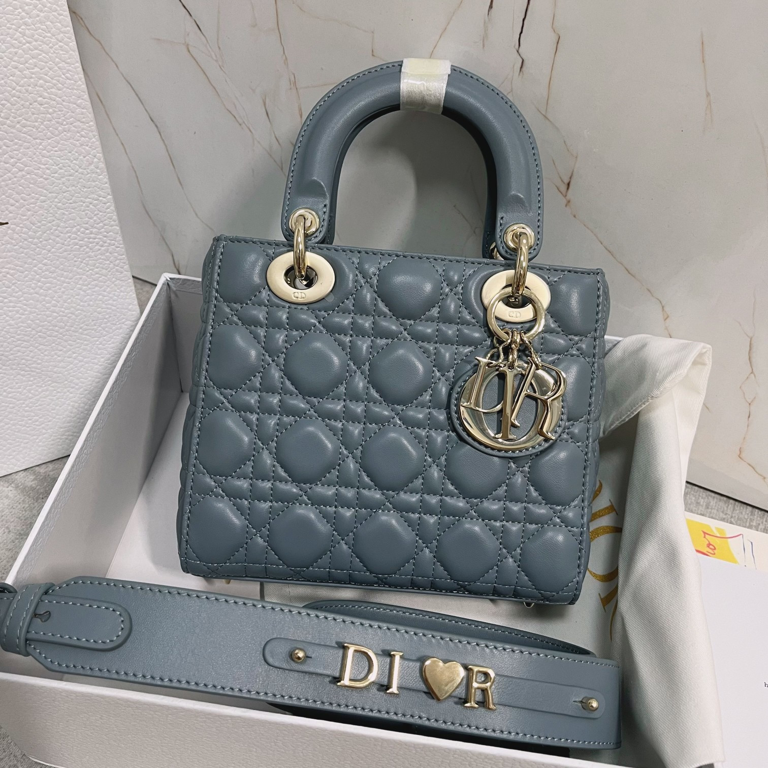 Small Lady D10r My ABCD10r Bag  Cloud Blue 8 x 6.5 x 3 inches