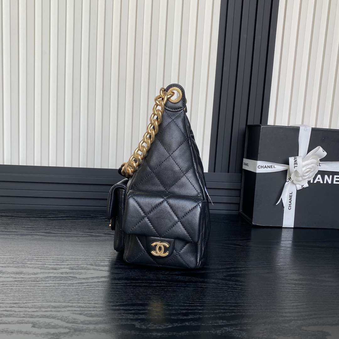 Ch**el 25c Maxi Hobo Bag 27×35×18cm
