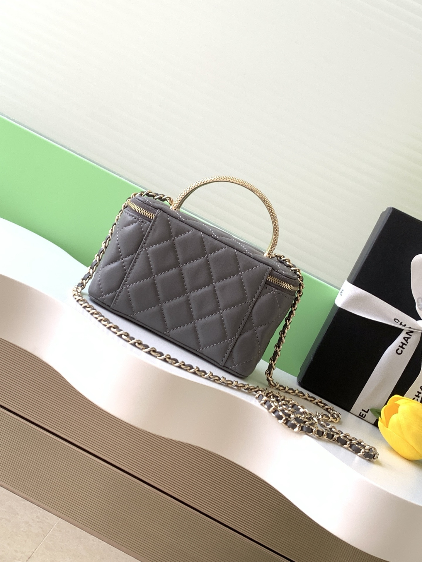 Ch**el Long Vanity with Chain 17x9.5x8cm