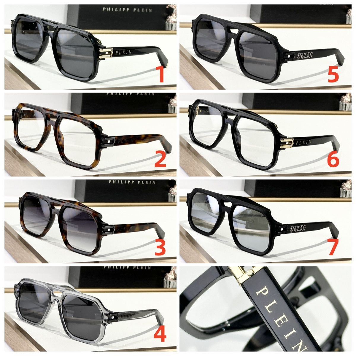 Philipp Plein Glasses Spp138 57-22-145