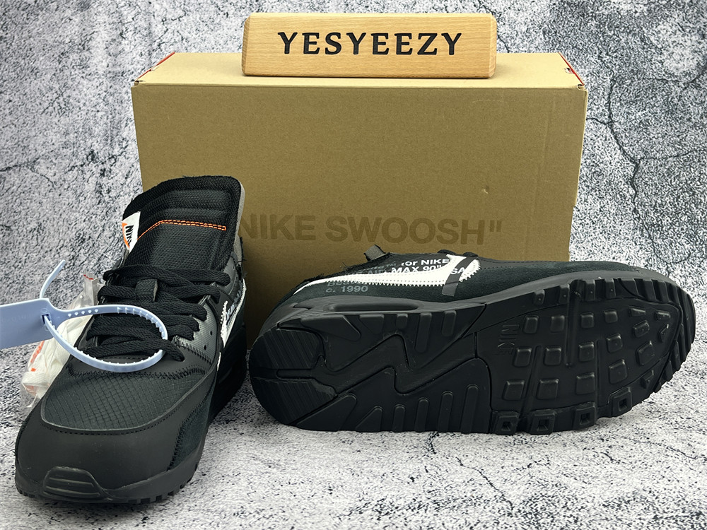 UA THE 10 OFF WHITE NIKE AIR MAX 90 BLACK