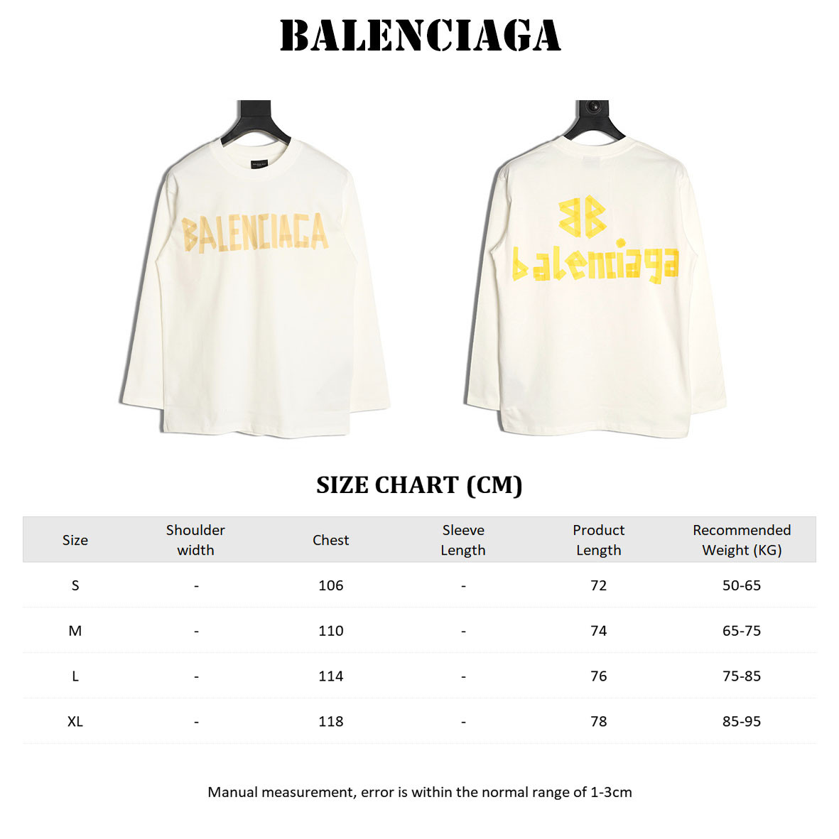 Ba1en*iaga Long-sleeved T-shirt