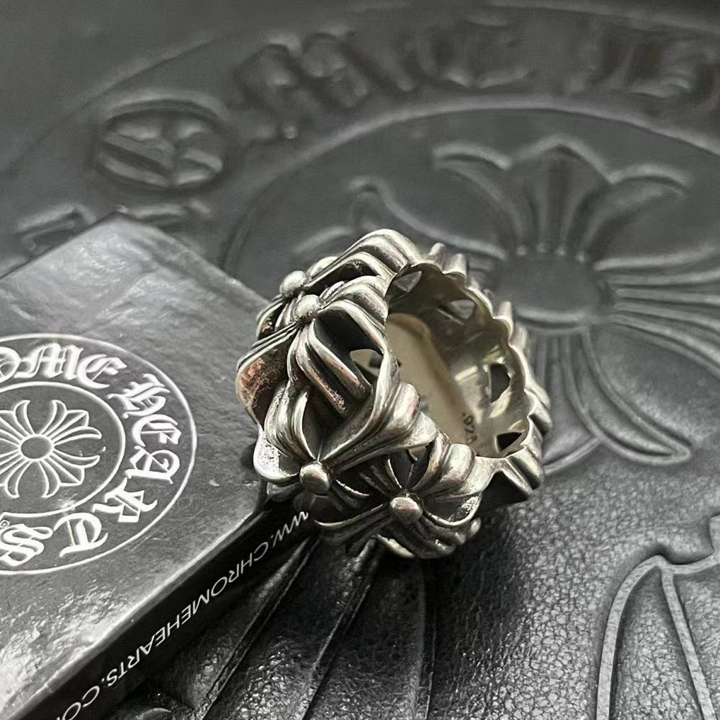 Ch*0me He**ts Cross Ring