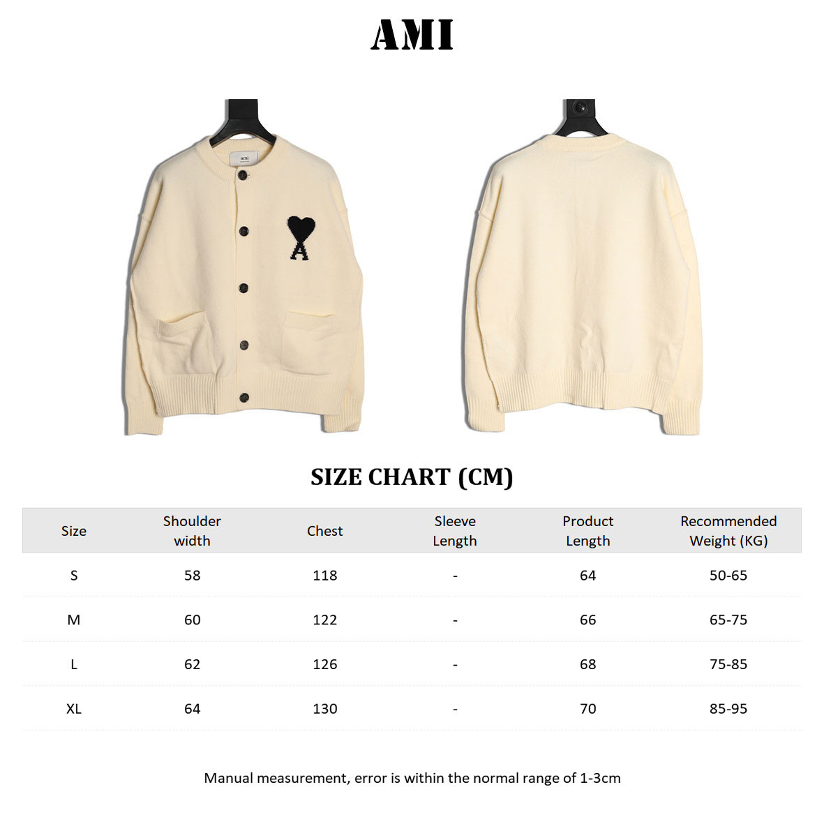Ami Paris Cardigan Sweaters