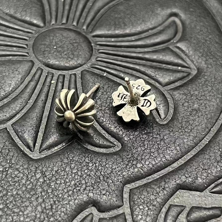 Ch*0me He**ts Cross Stud Earrings