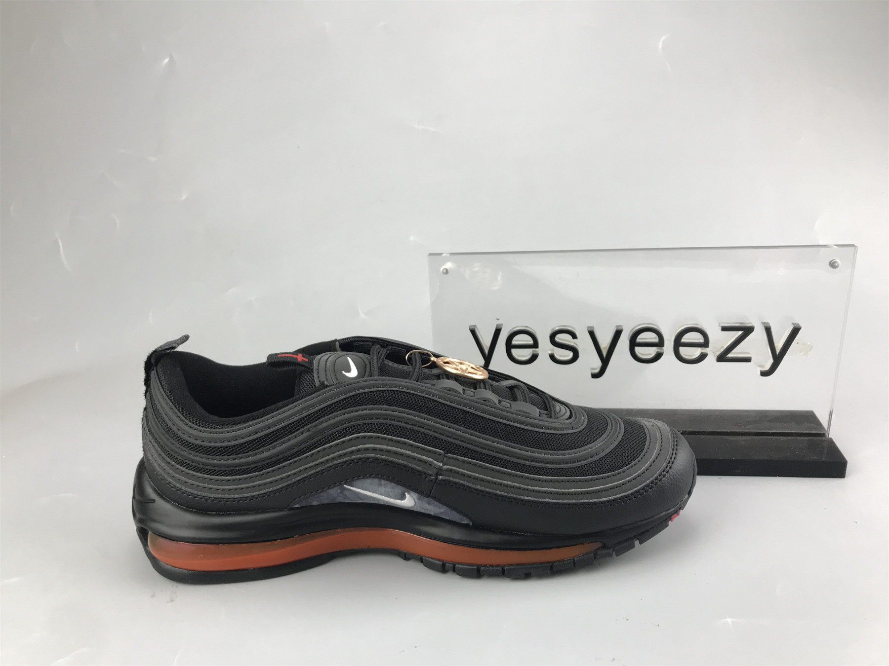 UA NIKE AIR MAX 97 'BLACK UNIVERSITY RED'