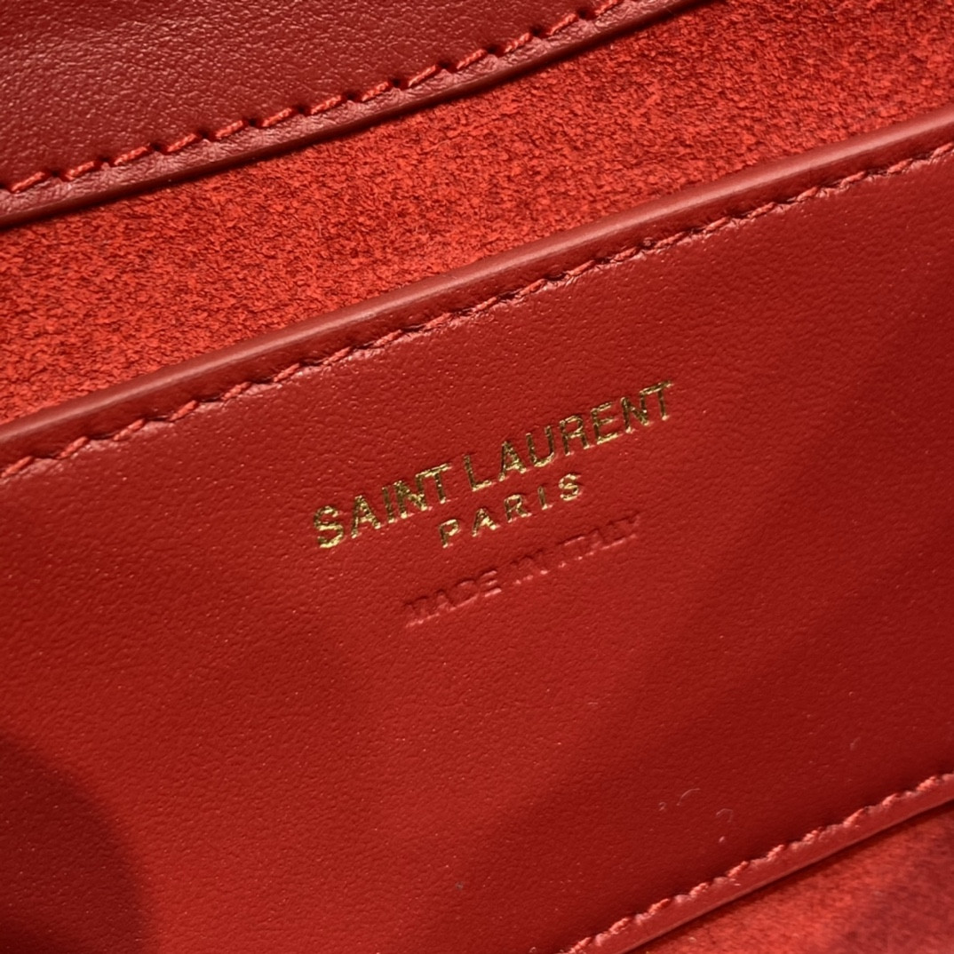 Y51 MINI LE 5 À 7 IN SMOOTH LEATHER Red 19 X 11.5 X 4.5 CM