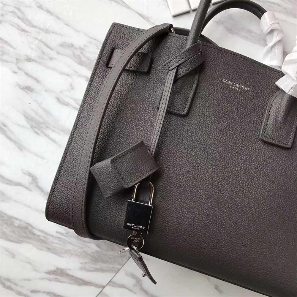 Y51 SAC DE JOUR BABY IN GRAINED LEATHER GREY