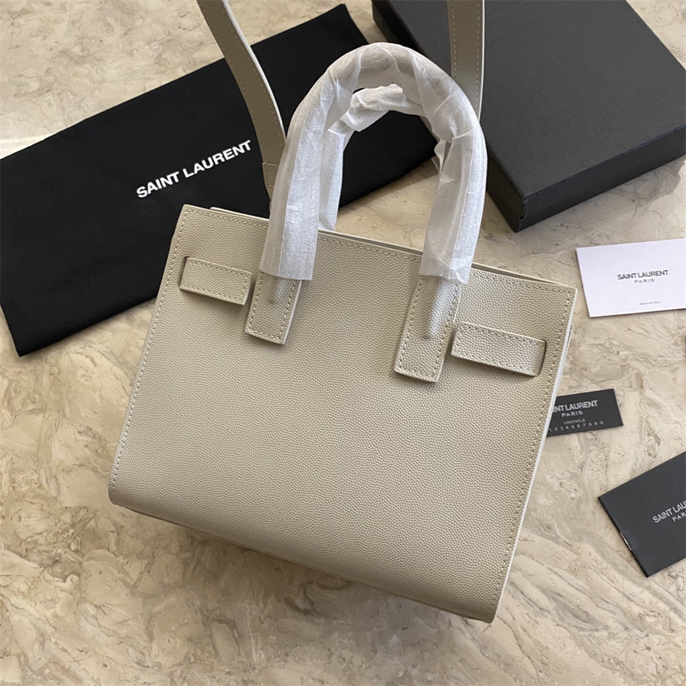 Y51 SAC DE JOUR NANO IN GRAINED LEATHER WHITE