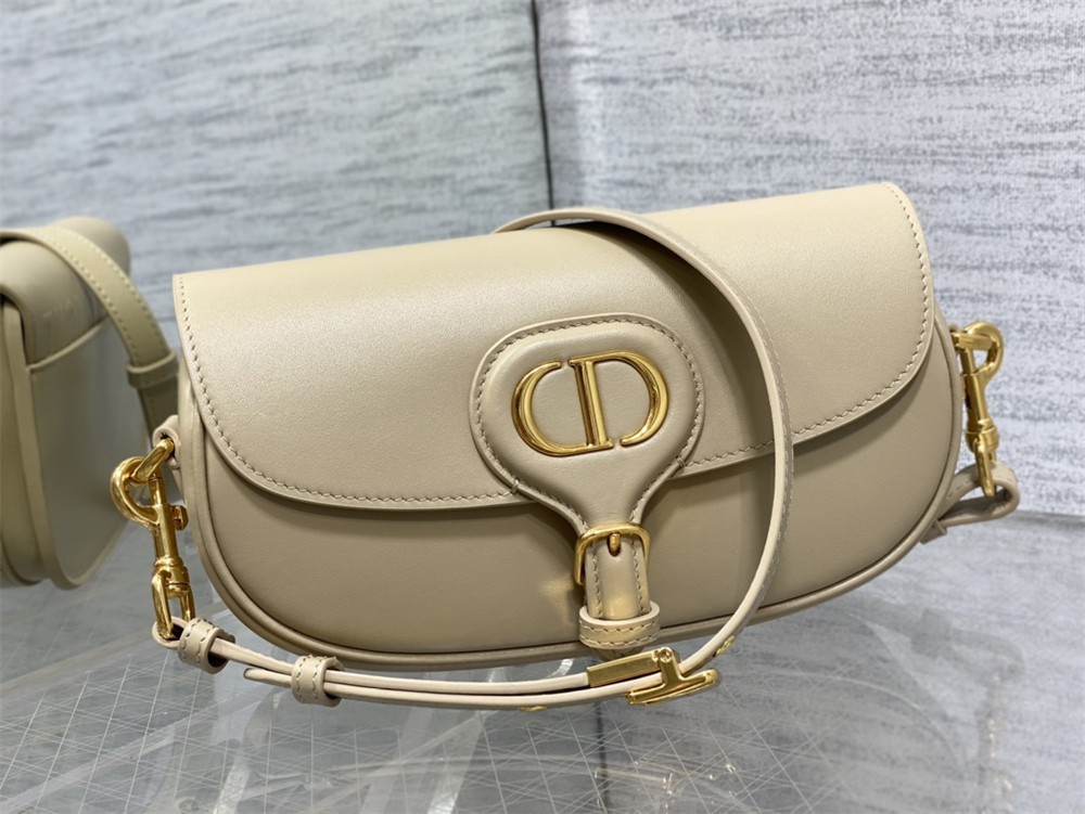 D10r BOBBY EAST-WEST BAG Sand-Colored Box Calfskin