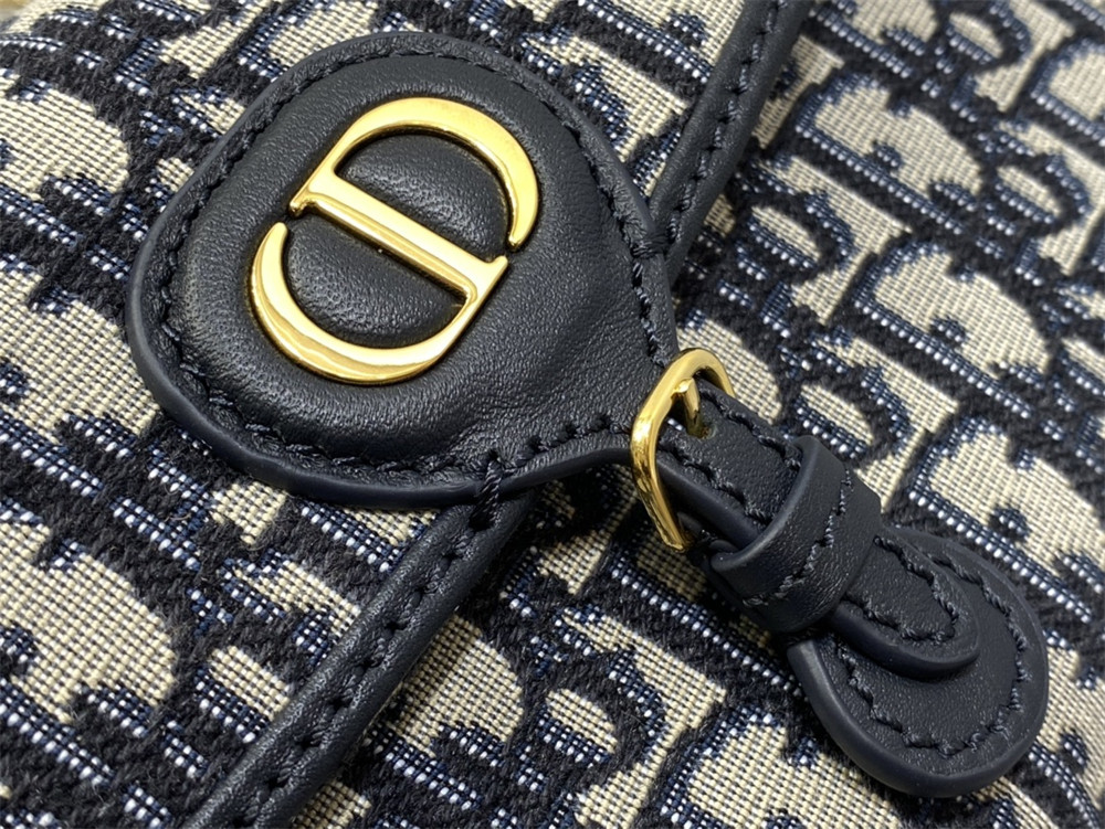 D10r BOBBY EAST-WEST POUCH WITH CHAIN classic monogram pattern