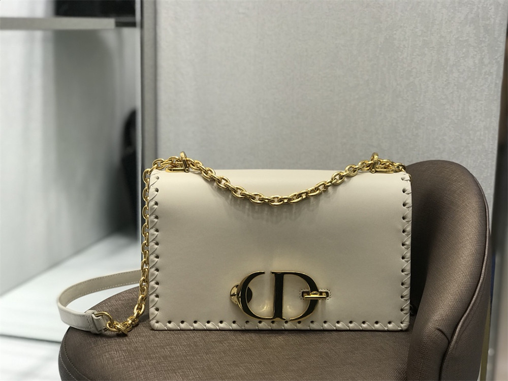 D10r 30 MONTAIGNE CHAIN BAG WHITE