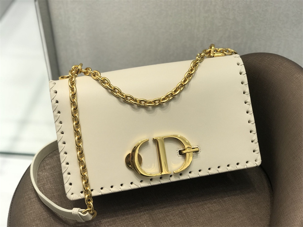 D10r 30 MONTAIGNE CHAIN BAG WHITE