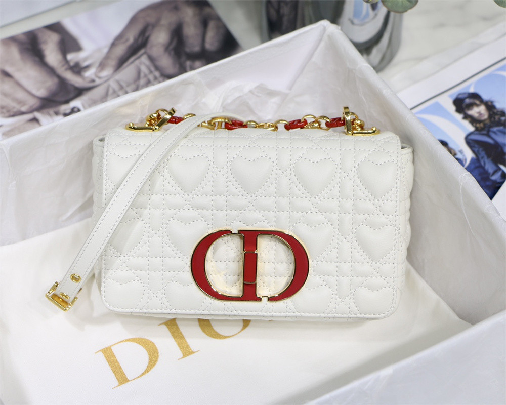 SMALL D10r CARO BAG amour Ivory 20 x 12 x 7 cm