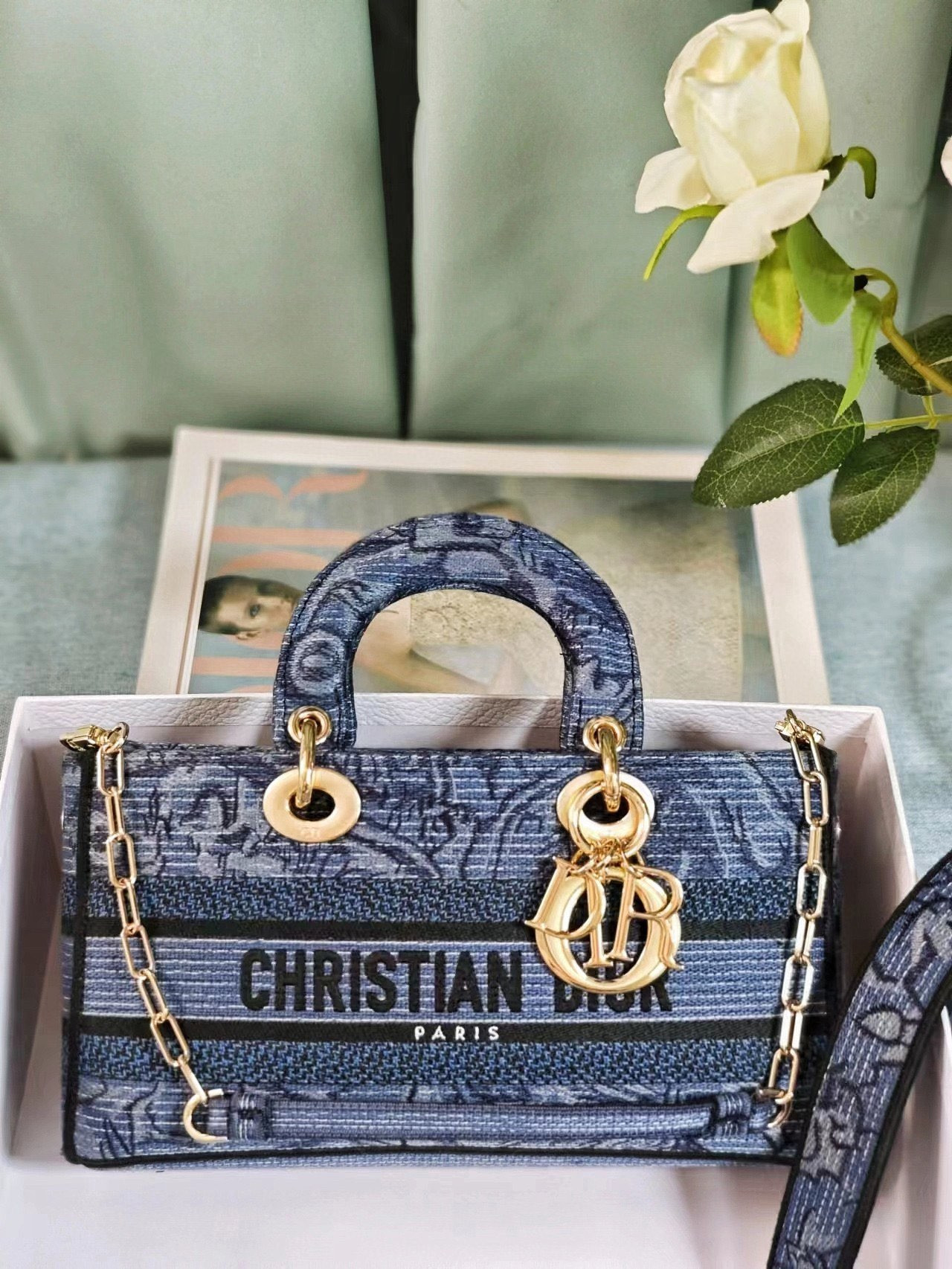 D10r MEDIUM LADY D-JOY BAG BLUE