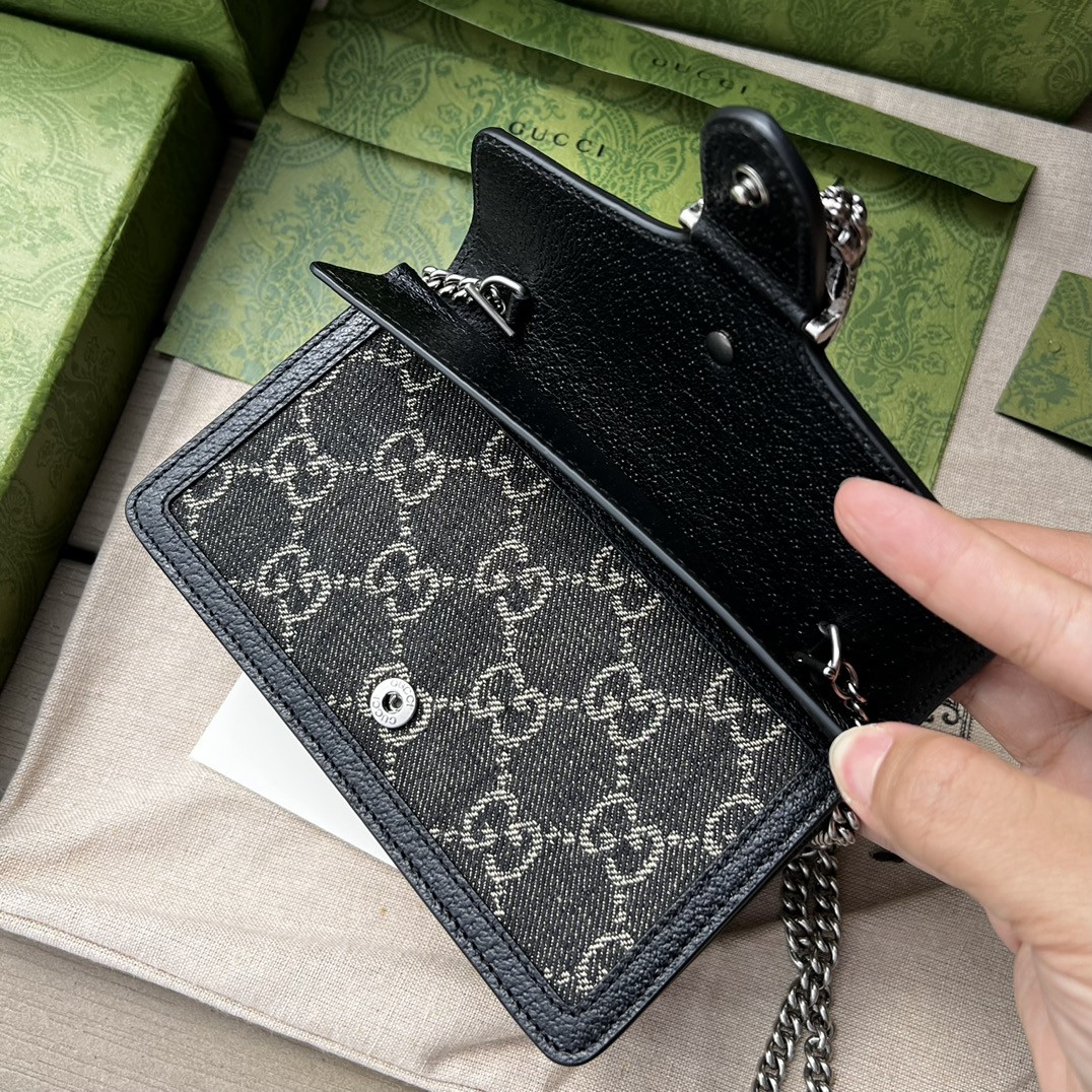 Gvc*1 DIONYSUS GG Svp*me S*pER MINI BAG 6.5"Wx3.9"Hx1.6"D