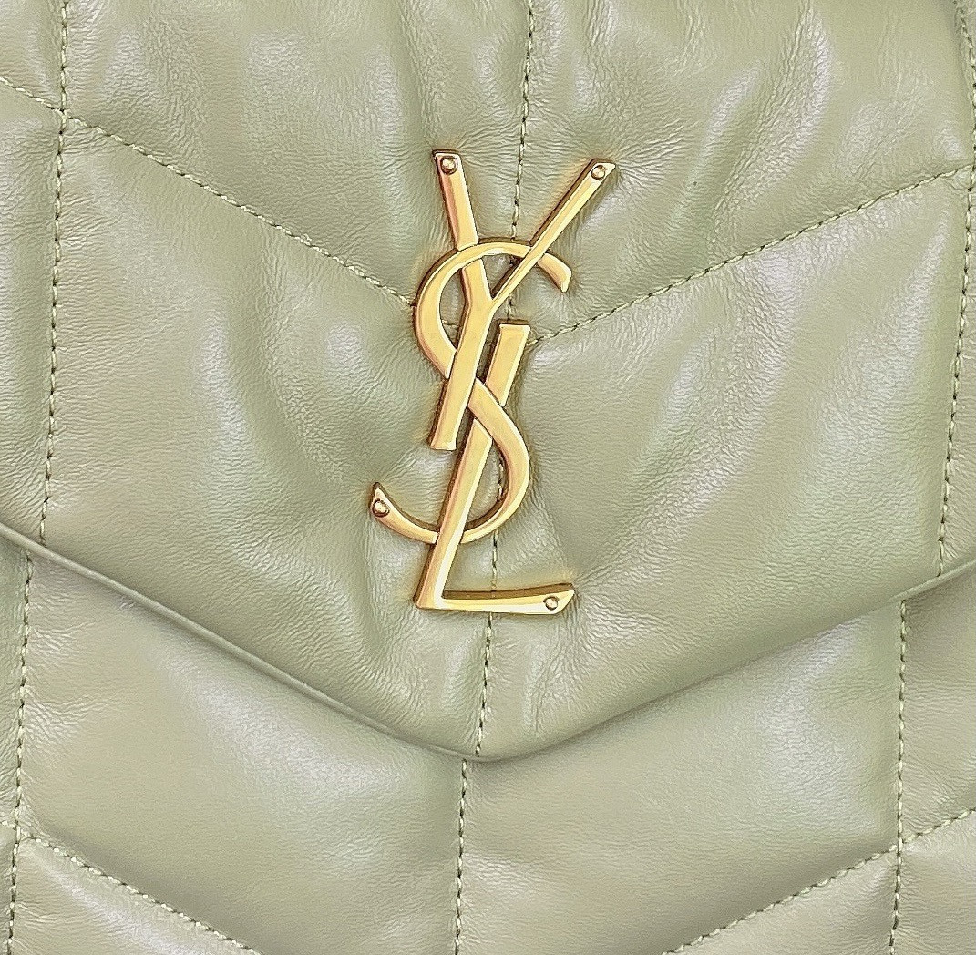 Y51 PUFFER SMALL IN NAPPA LEATHER GREEN 11.4 X 6.6 X 4.3 INCHES