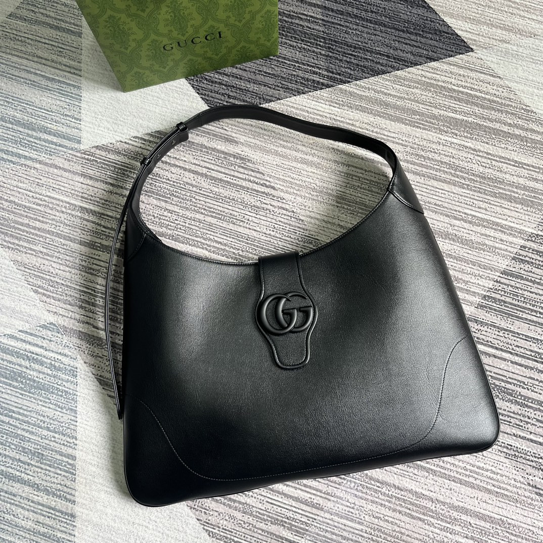 Gvc*1 APHRODITE LARGE SHOULDER BAG BLACK 18"W x 11.8"H x 0.8"D