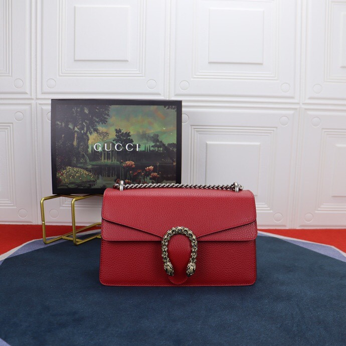 Gvc*1 DIONYSUS SMALL SHOULDER BAG RED 28x18x9cm
