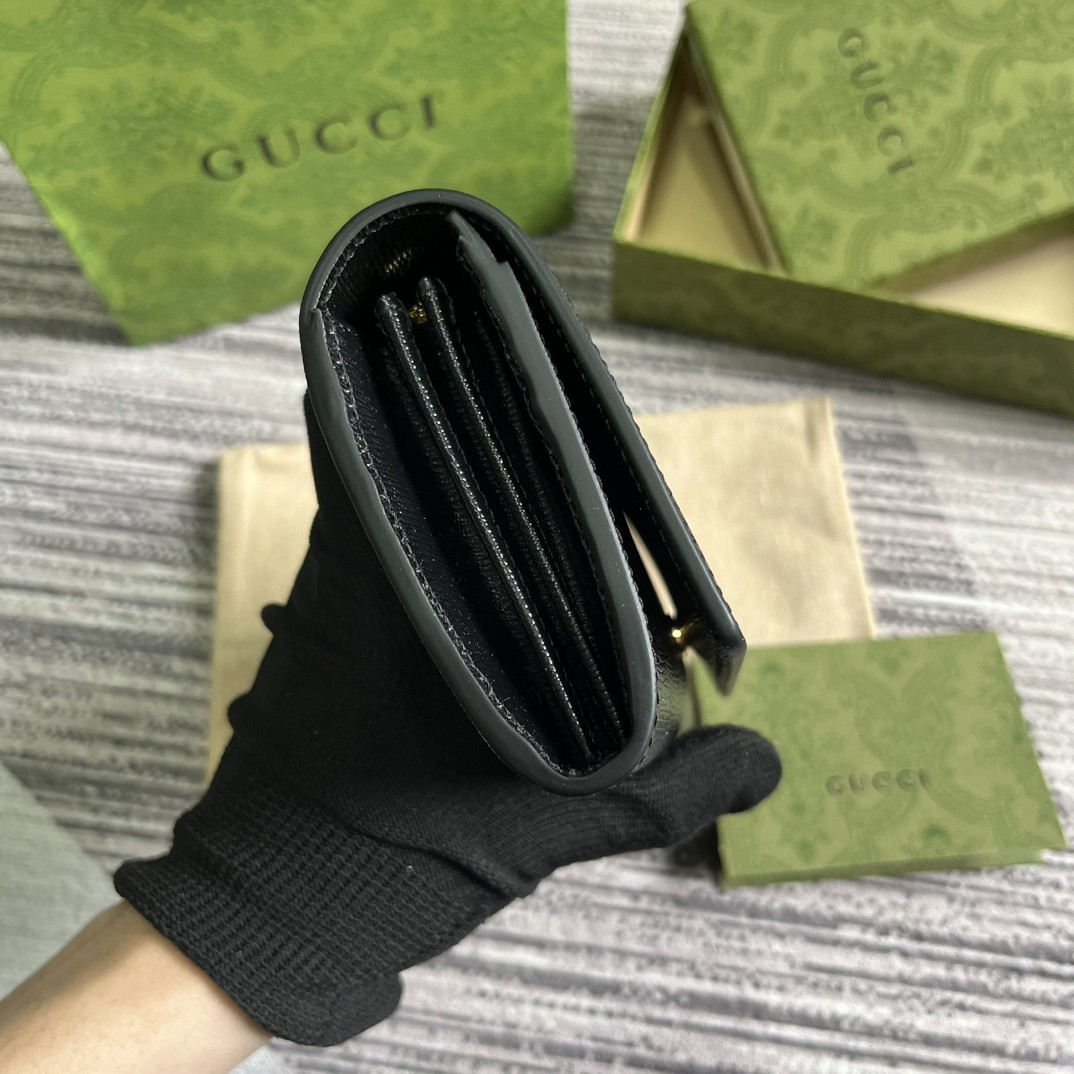 CONTINENTAL WALLET WITH Gvc*1 SCRIPT  7.5"W x 4"H x 1.4"D