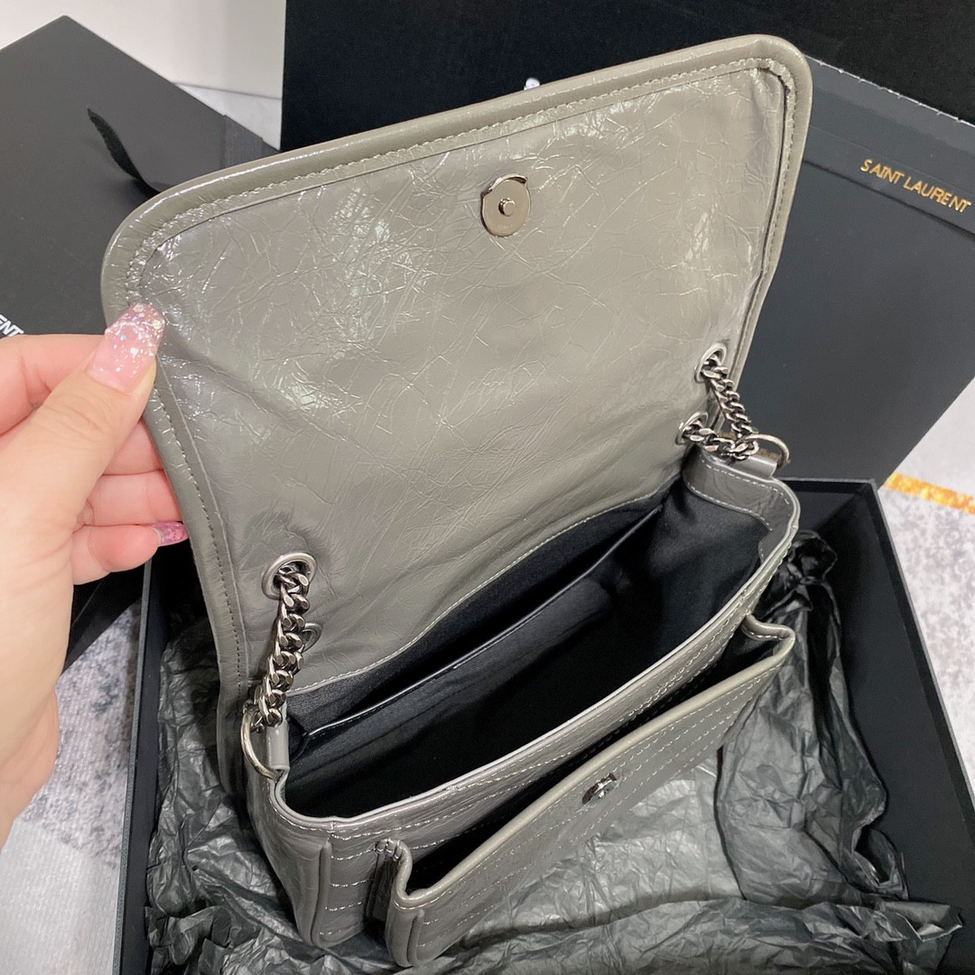 Y51 NIKI BABY IN VINTAGE LEATHER STORM 8.2 X 6 X 2.9 INCHES