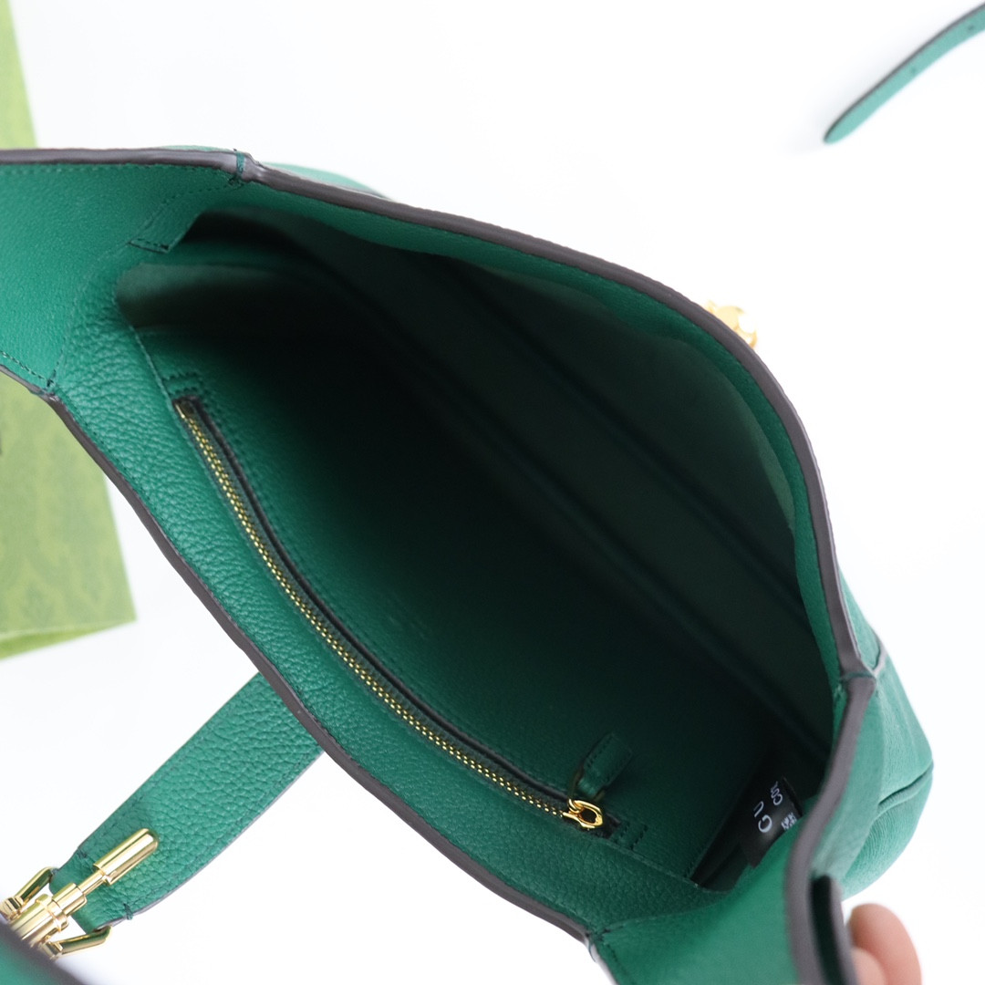 Gvc*1 JACKIE SMALL SHOULDER BAG Green 10.8"W x 7.5"H x 1.6"D