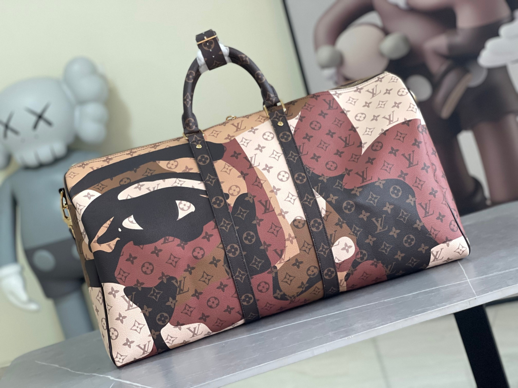 LV Virgil Abloh Basketball Keepall 55 M35577