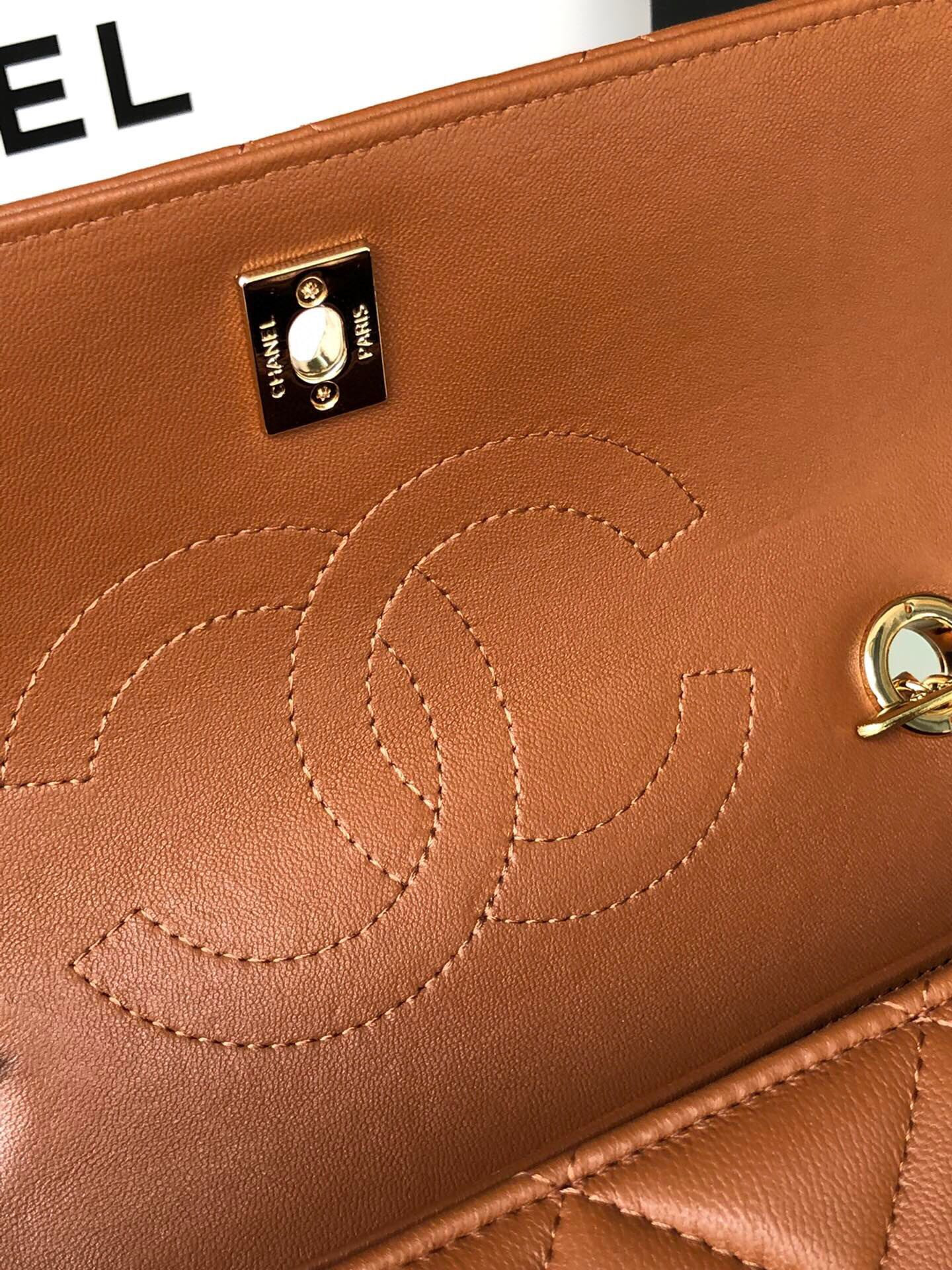 Ch**el FLAP BAG WITH TOP HANDLE 6.6 × 9.8 × 4.7 in