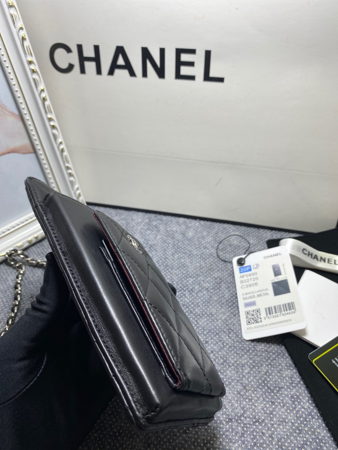 Ch**el LONG ZIPPED WALLET 19-11cm