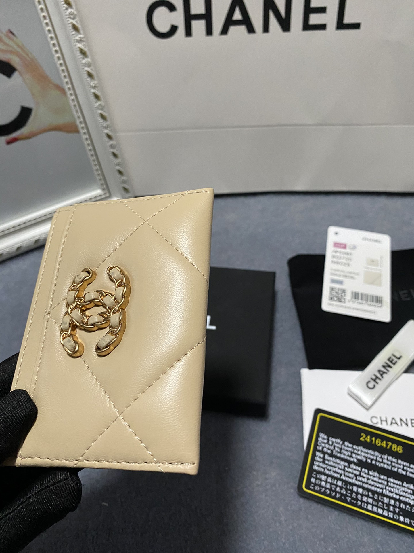 Ch**el CARD HOLDER 11.2×7.5×0.5cm