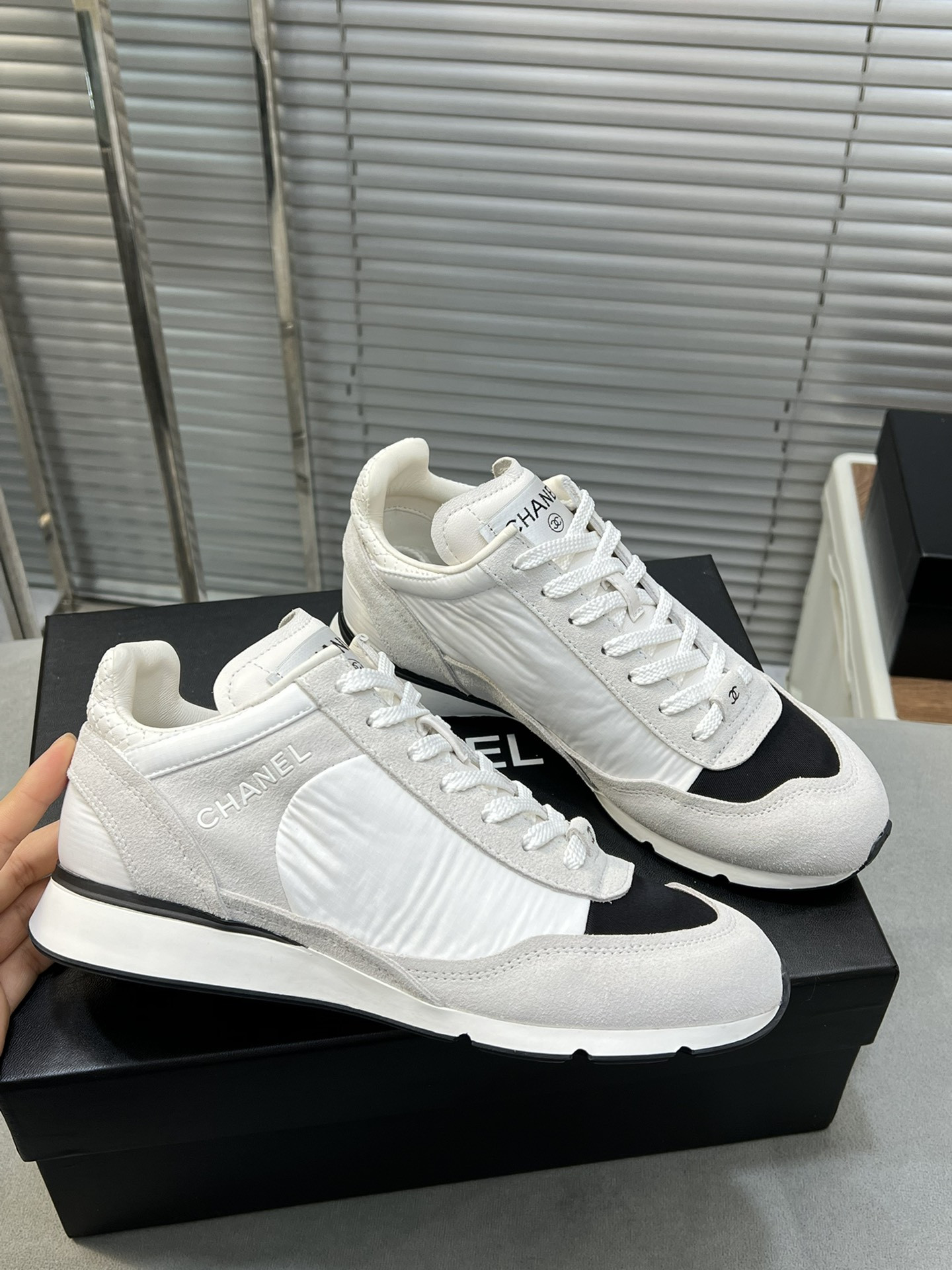 UA Ch**el SNEAKERS Fabric, Suede Kidskin & Suede Calfskin