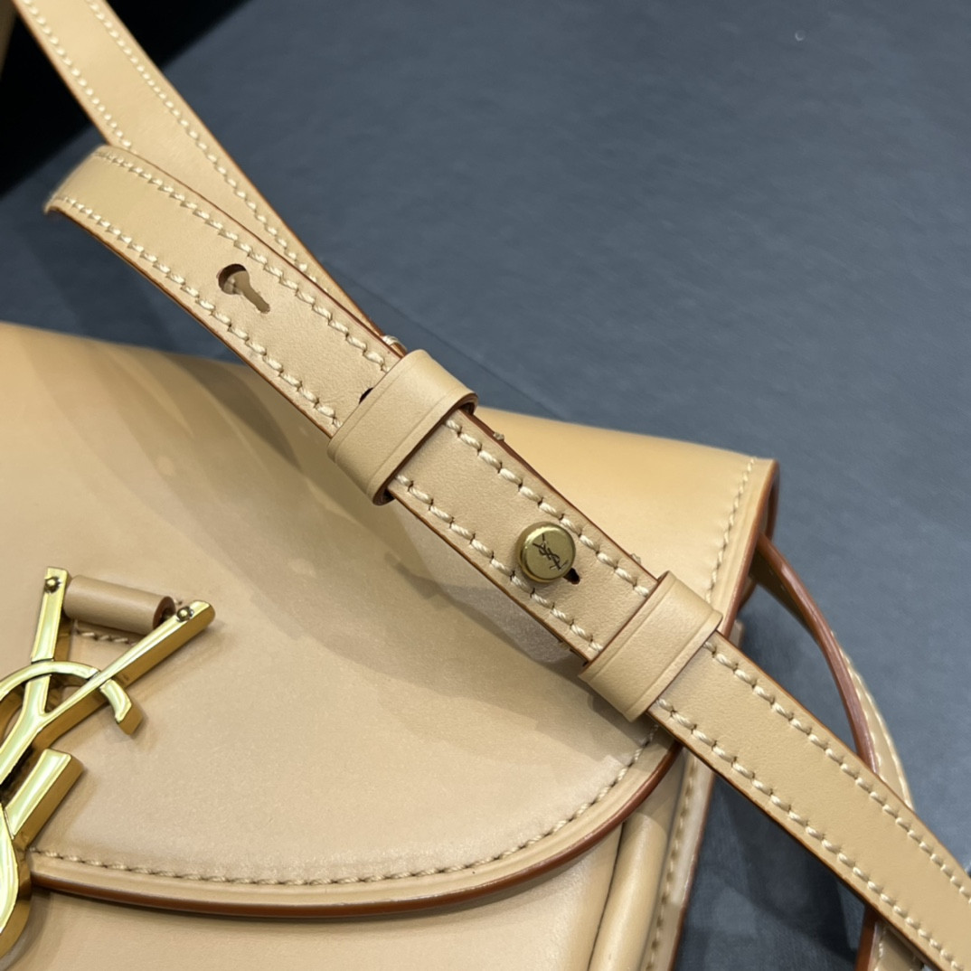 Y51 KAIA SMALL SATCHEL IN SMOOTH LEATHER 7.2 X 6.1 X 2.1 INCHES
