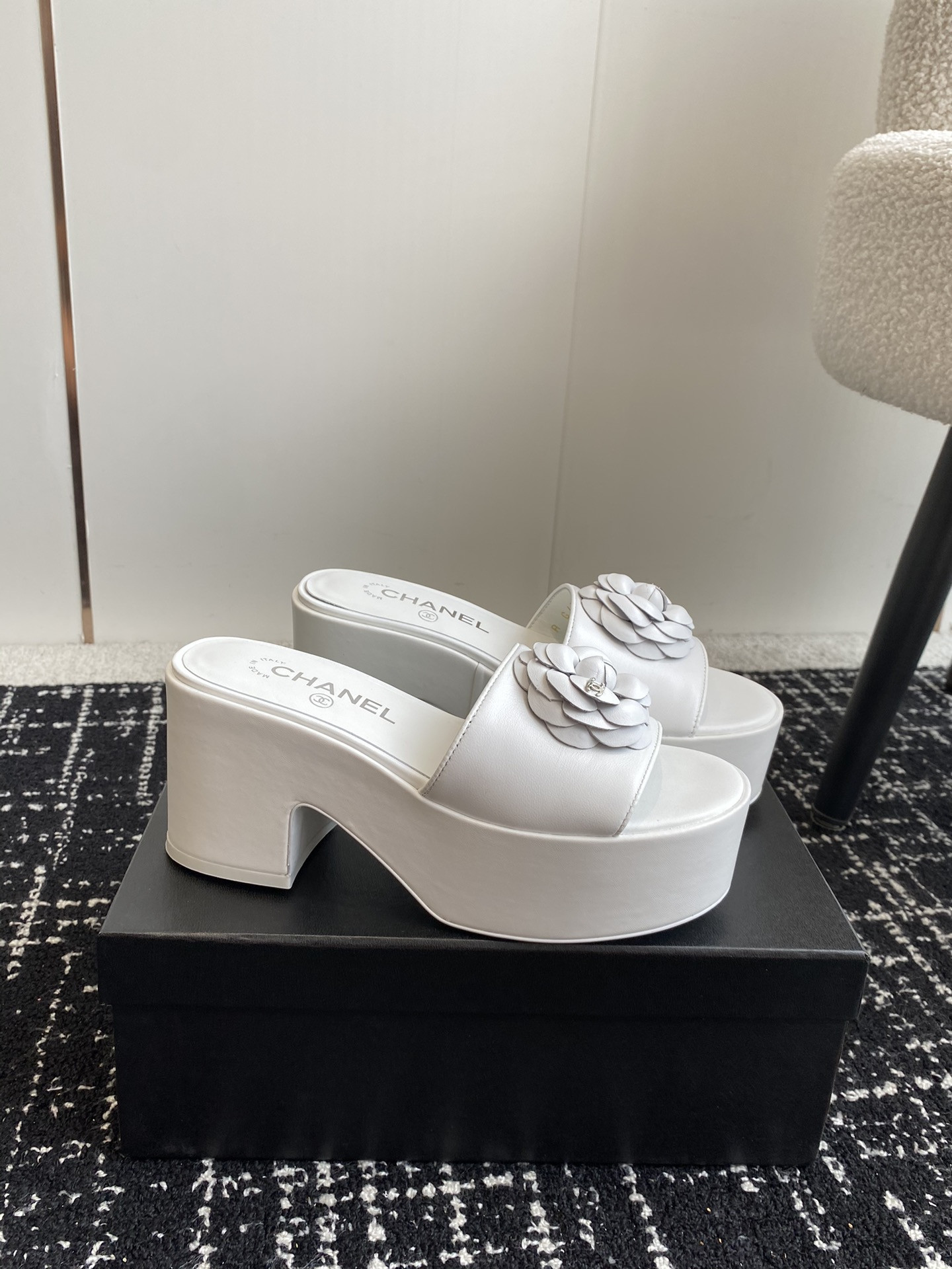 UA Ch**el MULES Platform Heels
