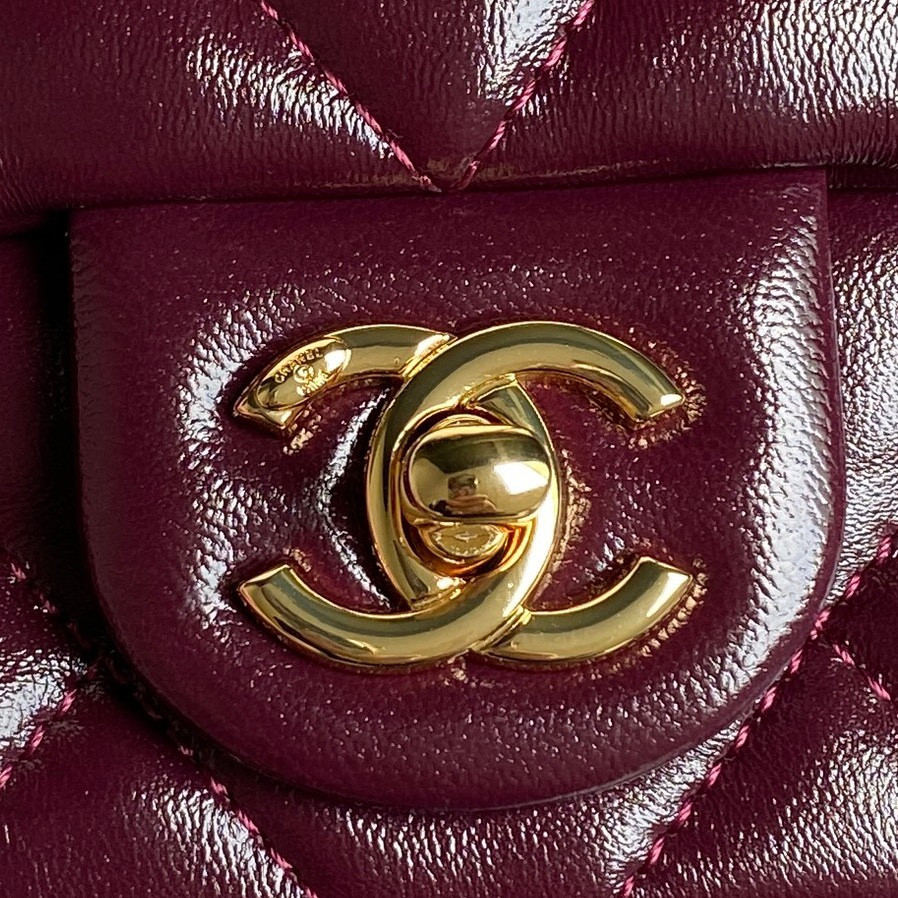 Ch**el MINI FLAP BAG WITH TOP HANDLE 14×19×8.5cm