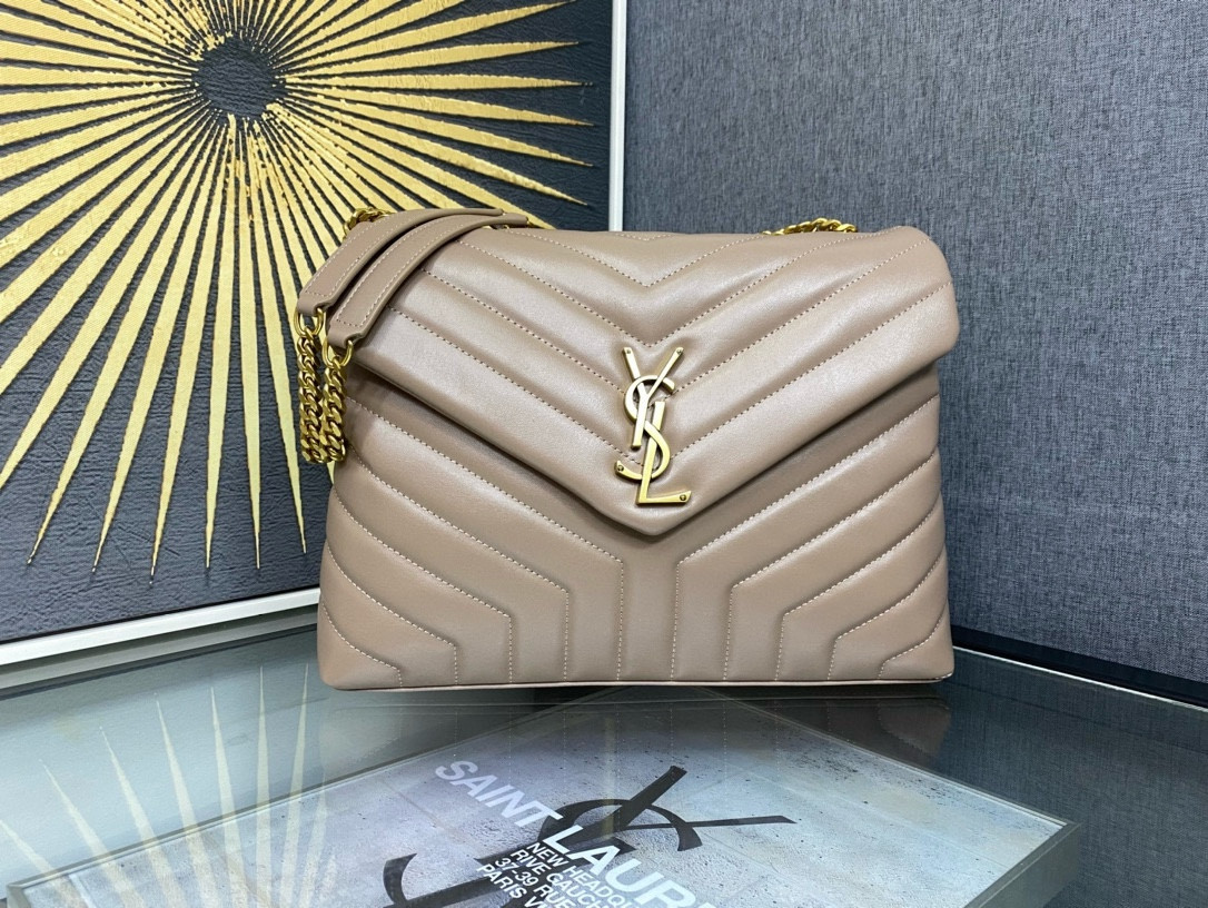 Y51 LOULOU QUILTED LEATHER 32x22x9cm