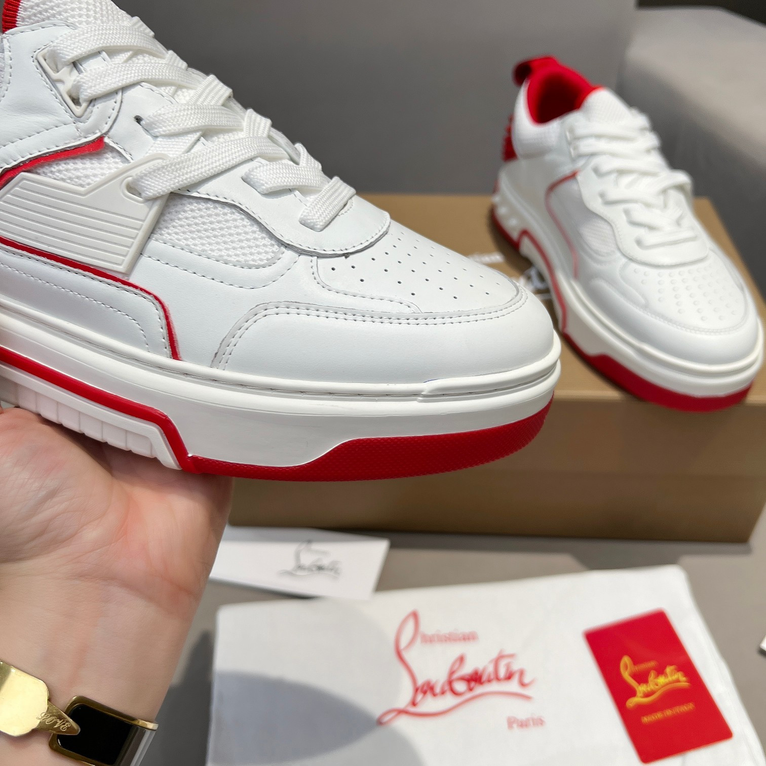 UA Chr1st1an Louboutin 2024 [New]ASTROLOUBI Unisex Thick-Soled Sneakers
