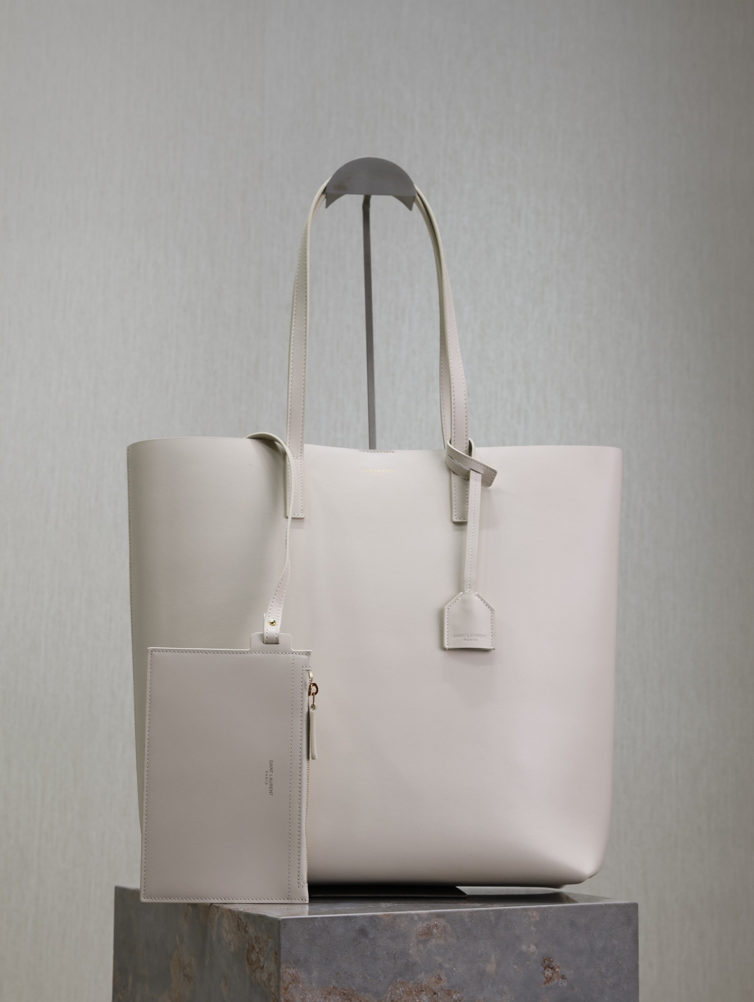 Y51 SHOPPING Sa1nt Lau*nt IN LEATHER 32.5×35×10.5cm
