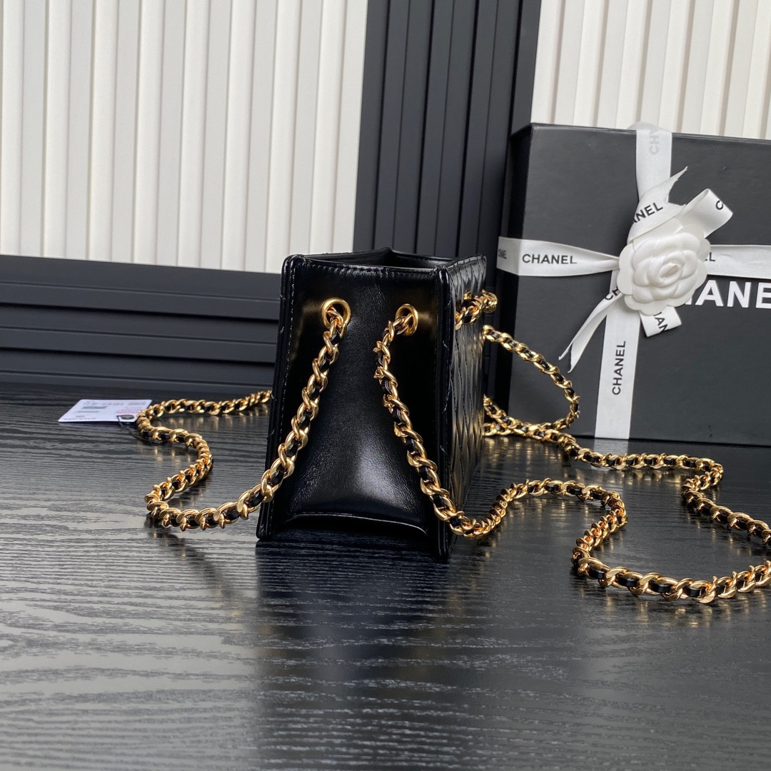 Ch**el 24K Handbag 13×27×7cm