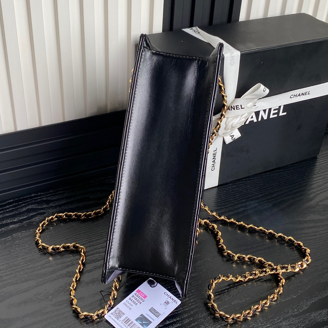 Ch**el 24K Handbag 13×27×7cm