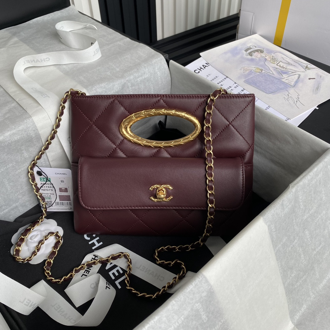 Ch**el 24B Evening Bag 19x25X3cm