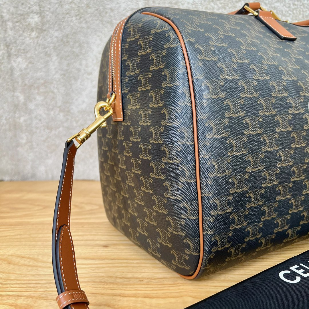 Ce1i*e Large Travel Bag IN Triomphe Canvas with Ce1i*e Print 50x27x23cm