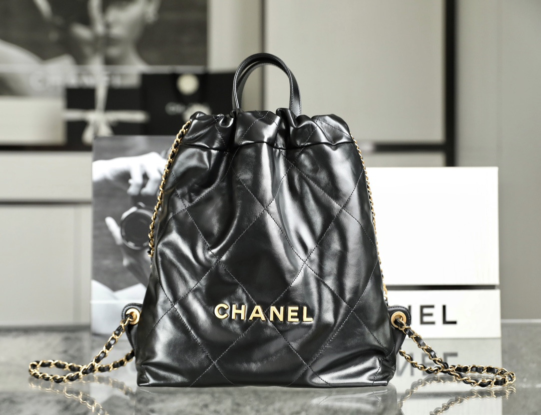 Ch**el 22 Handbag Calfskin 29x34x10.5cm