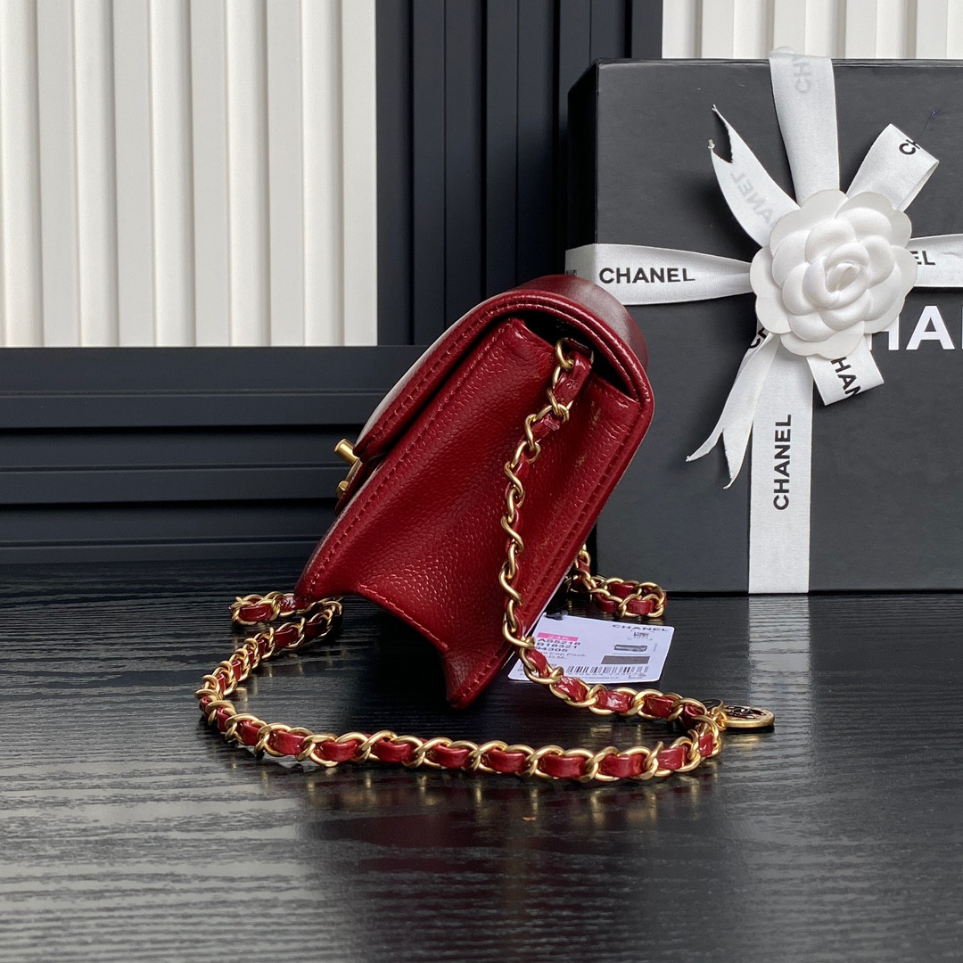 Ch**el MINI FLAP BAG 13×17.5×6cm