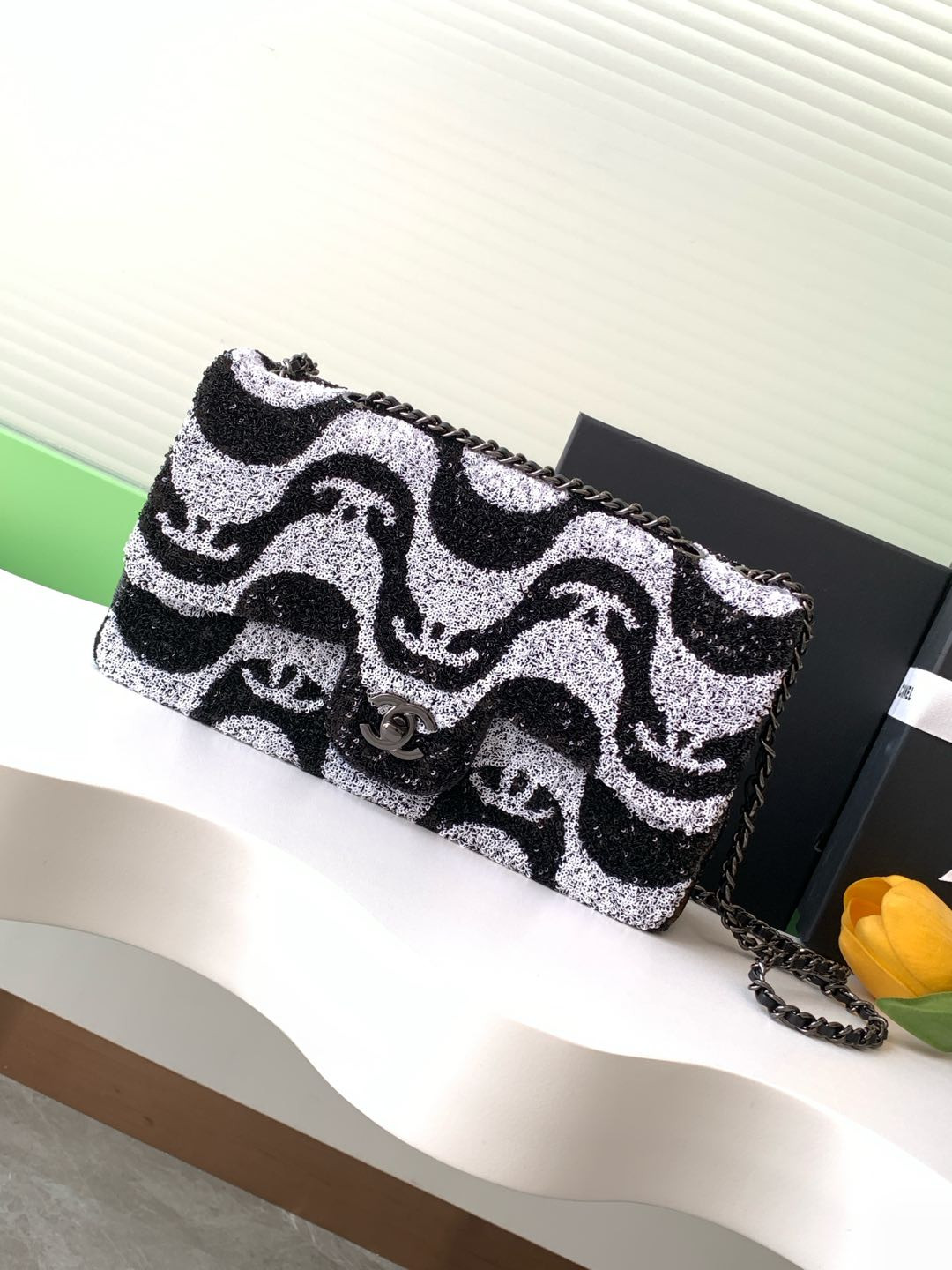 Ch**el Flap Bag 15x25x7cm