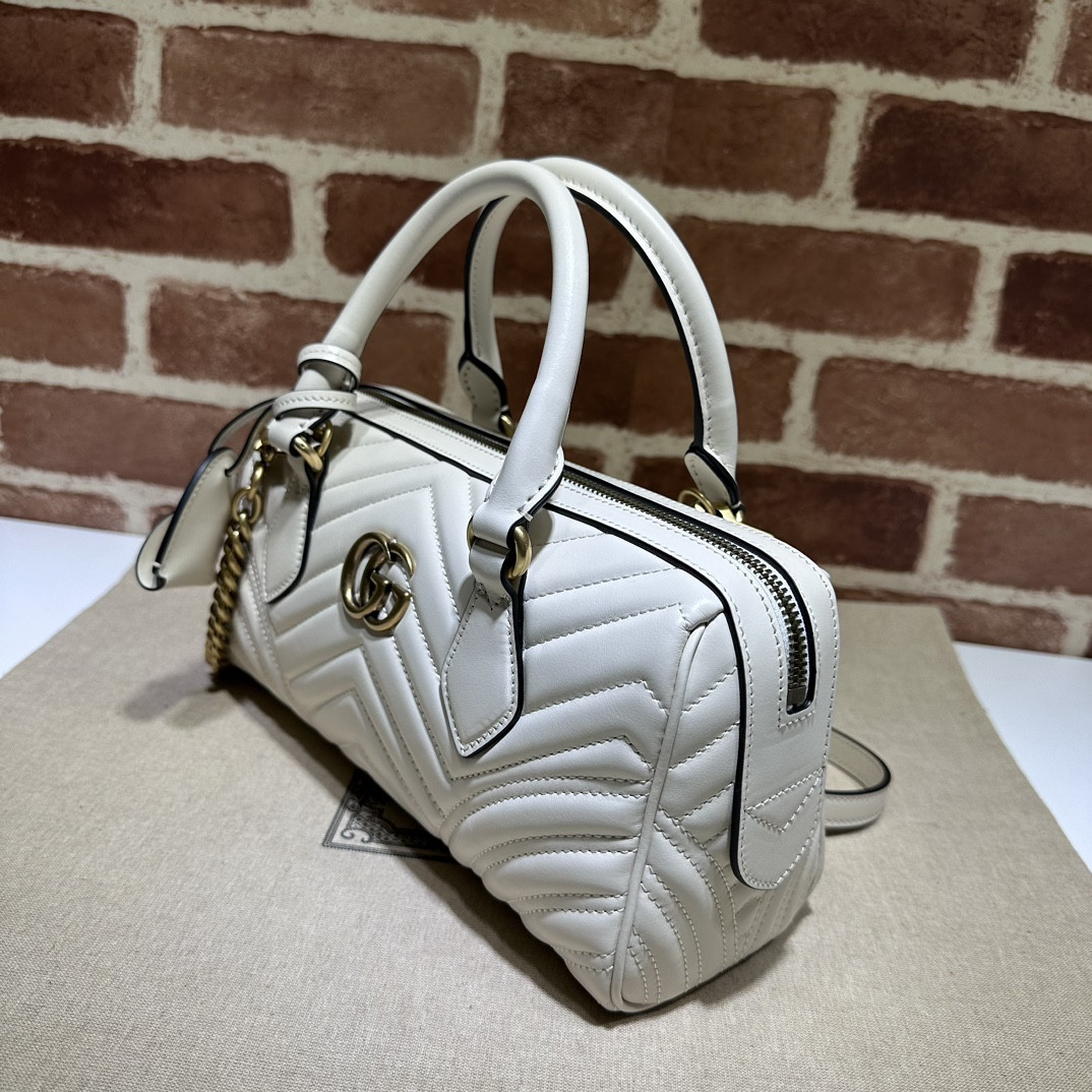 Gvc*1 GG Marmont small top handle bag 27x13.5x10cm
