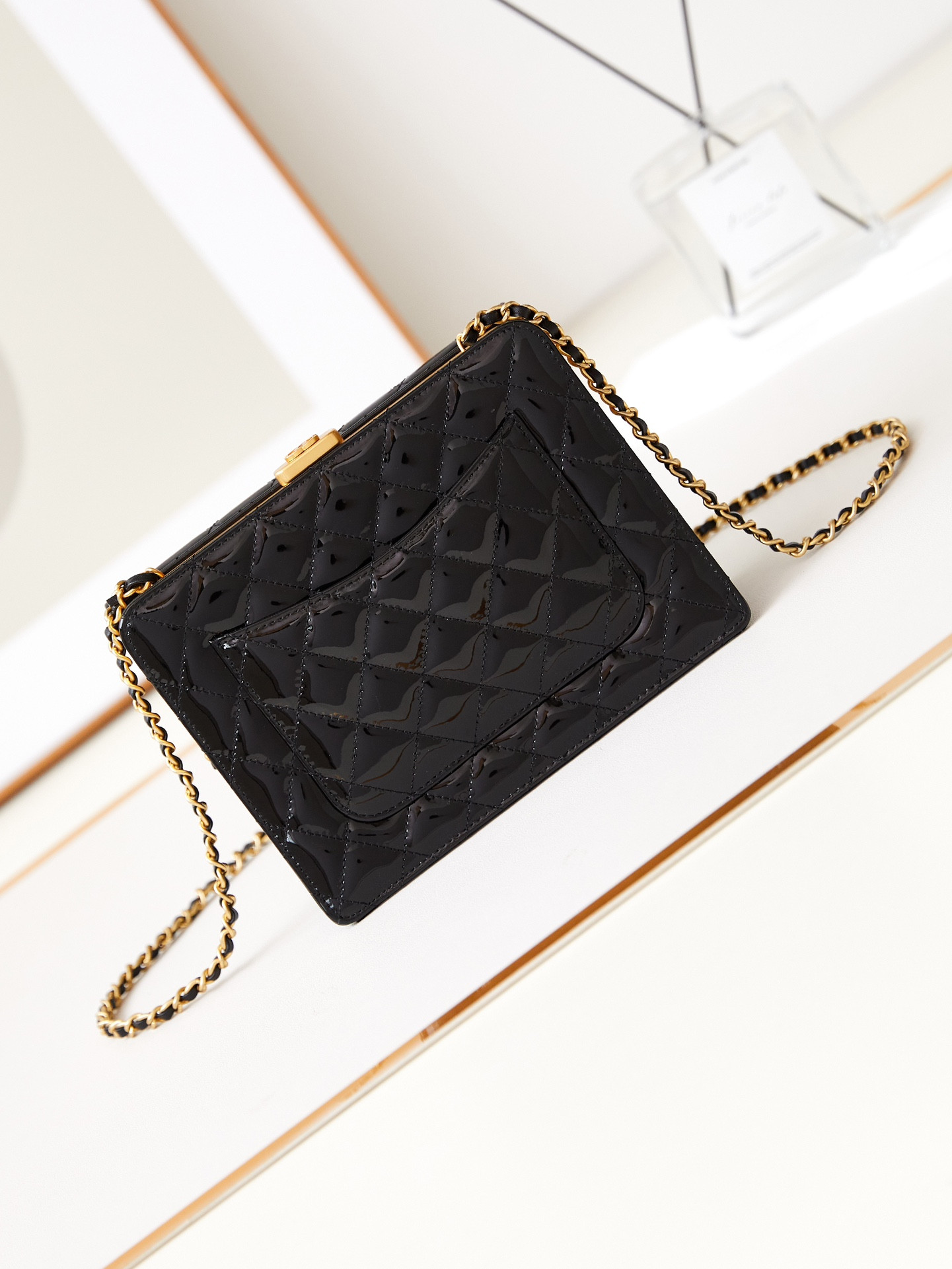 Ch**el 23K Box bag 15.5x20x7.5cm